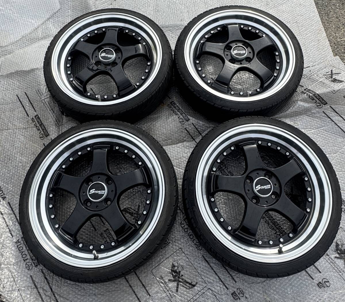 ステルスレーシング K35 6J+45 6.5J+45 165/50R16 の落札情報詳細 