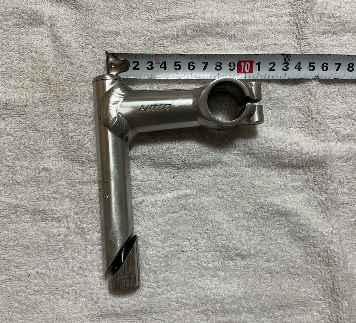 中古】nitto pearl 7 スレッドステム Φ22.2mm 70mm 黒 / 日東 パールの