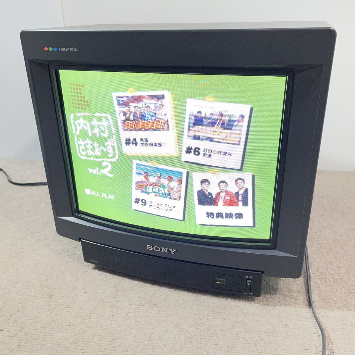 T1) SONY ソニー KV-14VHT1 ブラウン管 テレビ 黒 テレビデオ ビデオ