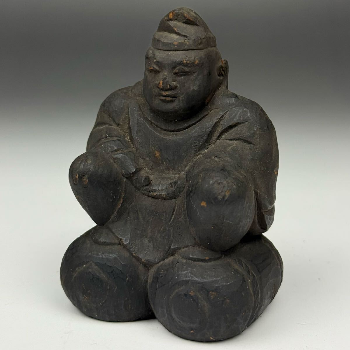 千846】木造 大黒天像 厨子入り 江戸時代 七福神の一 仏像の落札情報