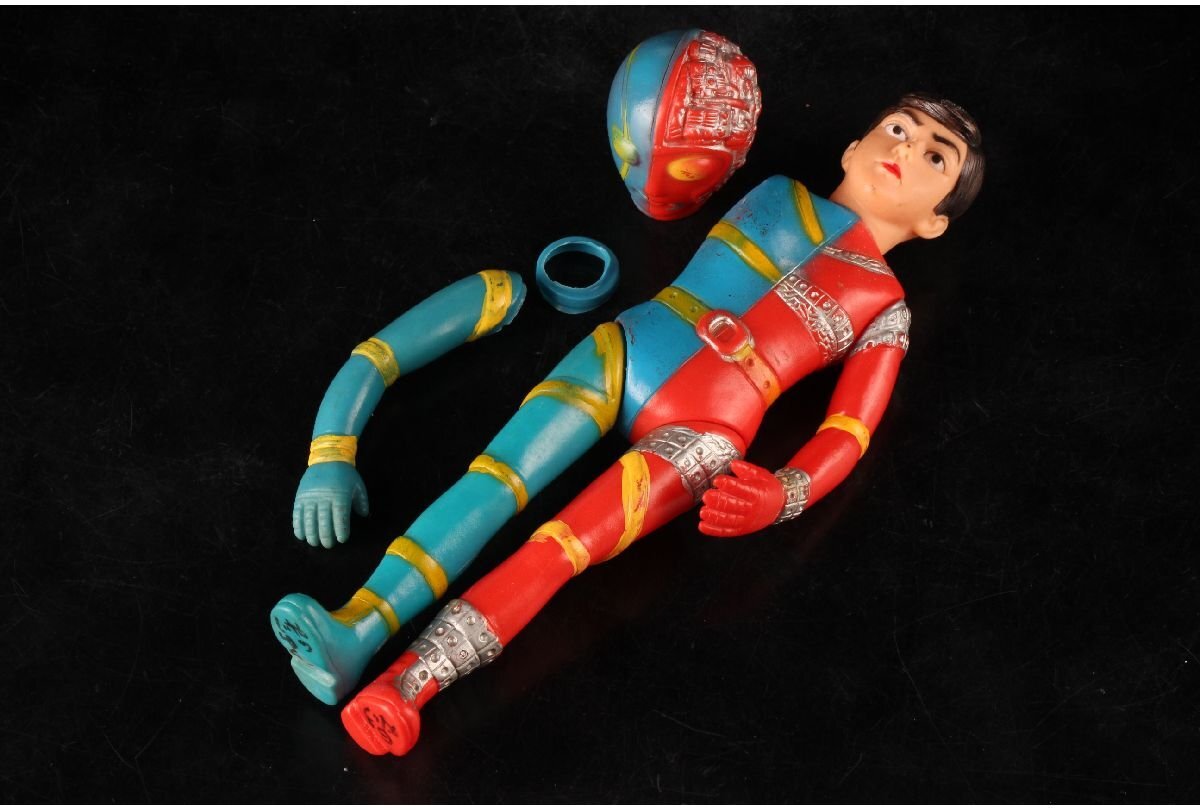 1円スタート 人造人間 キカイダー ソフビ人形 無版権物 29cm