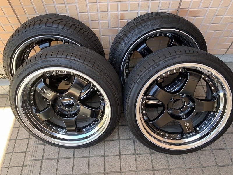 SSR プロフェッサー SP1 10j -9 チタンシルバー 225/35 タイヤ付 深