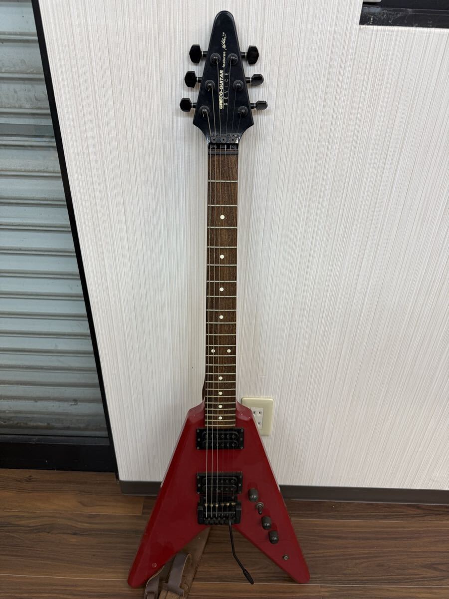 ジャンク82年グレコフライングVタイプ エレキギター 抜け殻ミンコレ ジャンク82年グレコフライング-flyingV種 エレキギター-guitar