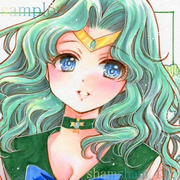 手描きイラスト】同人手描きイラスト◇セーラーネプチューン◇海王