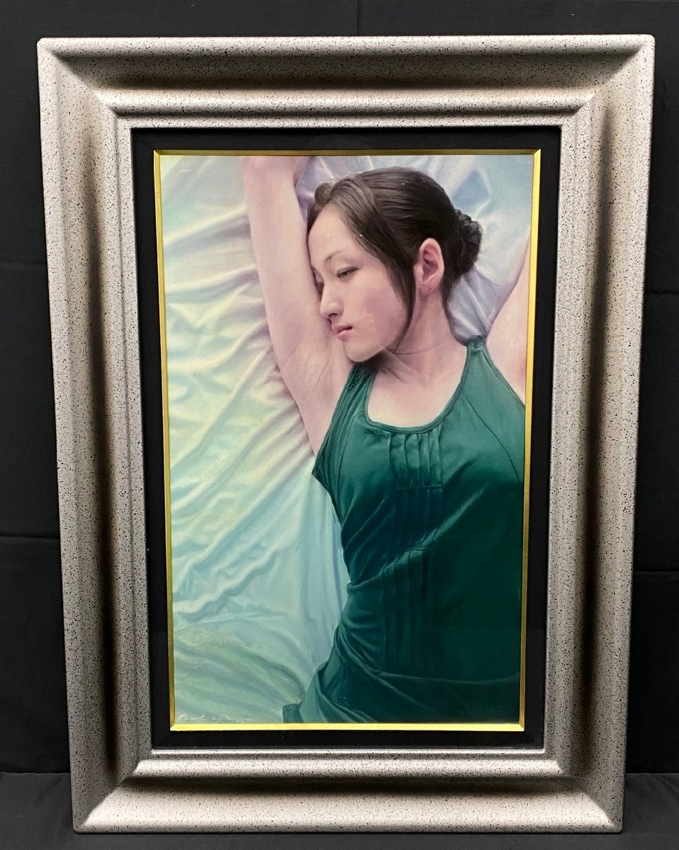新品】中島健太(1984-)○リアリズム油彩S8号『ところでさぁ．』作家HP