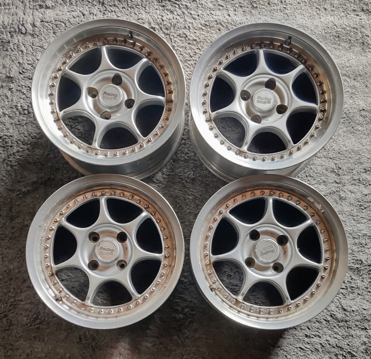 BBS RS ホイール 深リム 当時物 16インチ 4本セット 4穴 pcd 114.3 前
