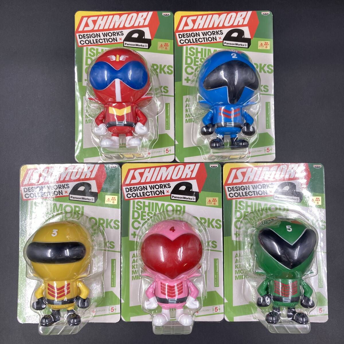 新品】秘密戦隊ゴレンジャー DX組立式ソフビフィギュア 5種セット 未