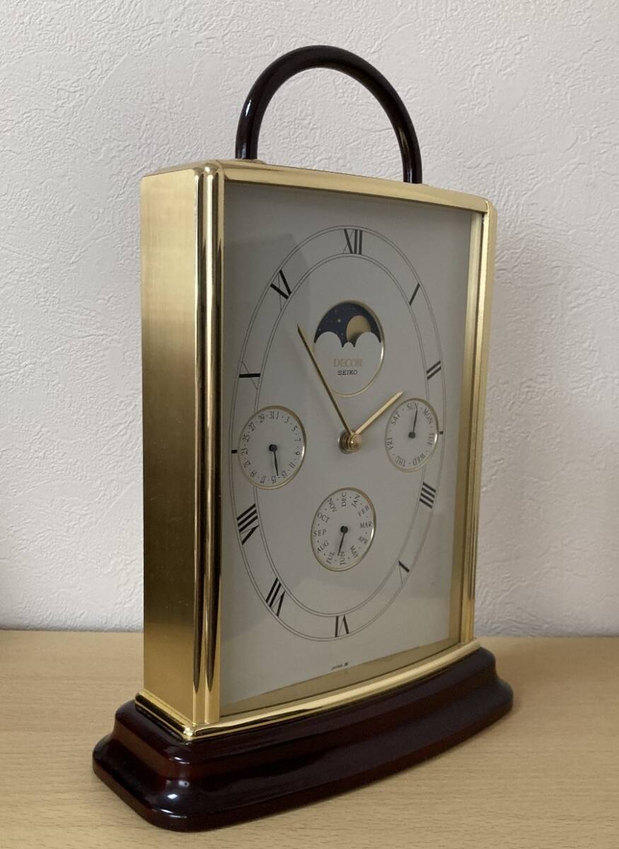 中古】◇◇SEIKO AZ832B DECOR 置き時計 クオーツ アナログ 3針