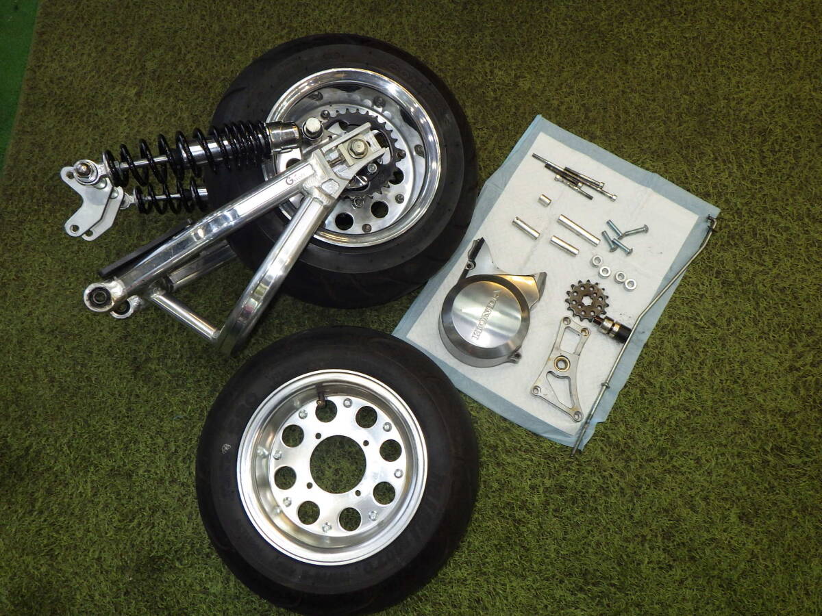 ホンダ シャリー 7J？ 水野板金 ワンオフ リア セット スイングアーム