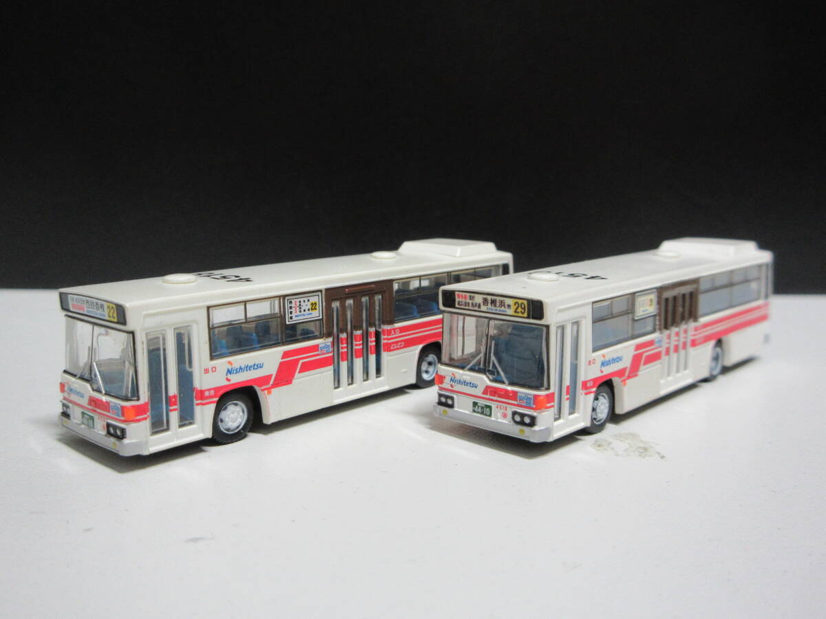 未使用】○新品 1/80 西鉄バス 一般路線バス (3種類) 3台 初版 サイド