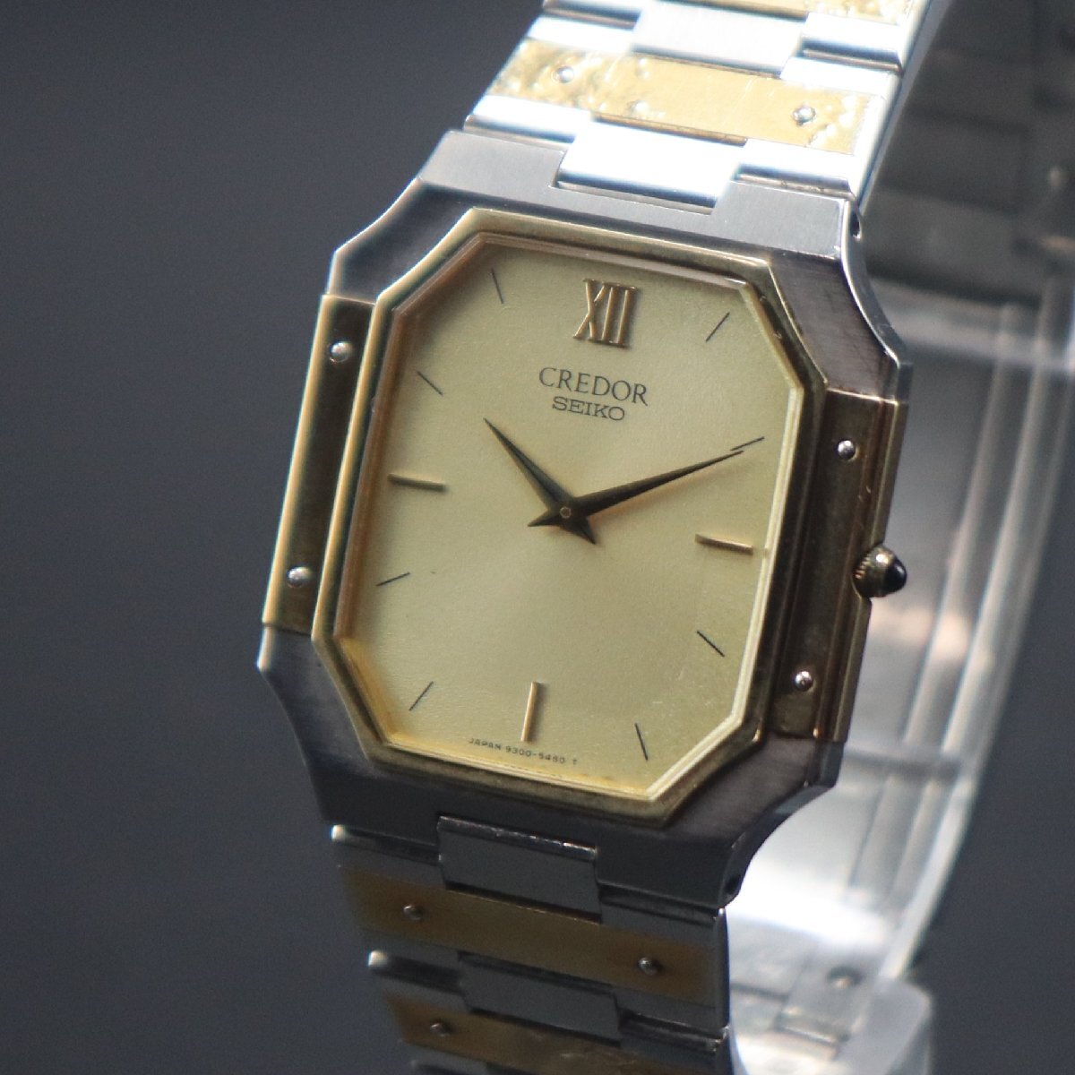 中古】SEIKO セイコー 9300-5500 クレドール オクタゴン 八角形 QZ
