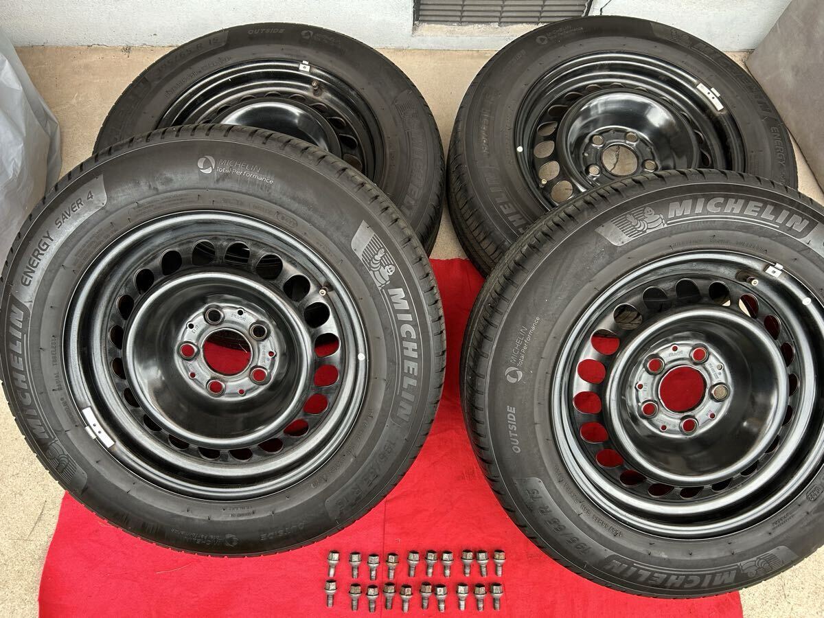 BENZ W124 純正 スチールホイール 6 1/2Jx15ET49 5穴 4本セット
