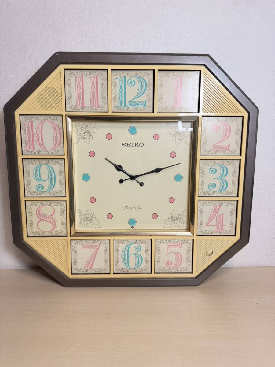中古】 1円～♪【SEIKO】掛けからくり時計 FANTASIA RE549Gの落札情報