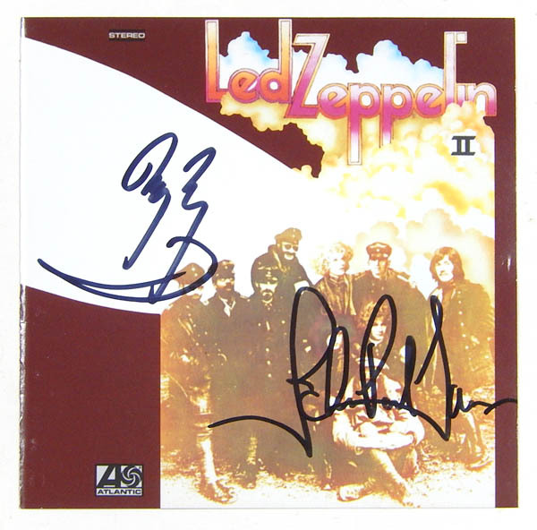 傷や汚れあり】レッド・ツェッペリン Led Zeppelin 直筆サイン入り
