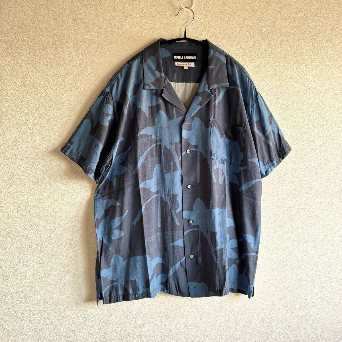 新品】DOUBLE RAINBOUU ダブルレインボー レーヨン アロハシャツ 長袖