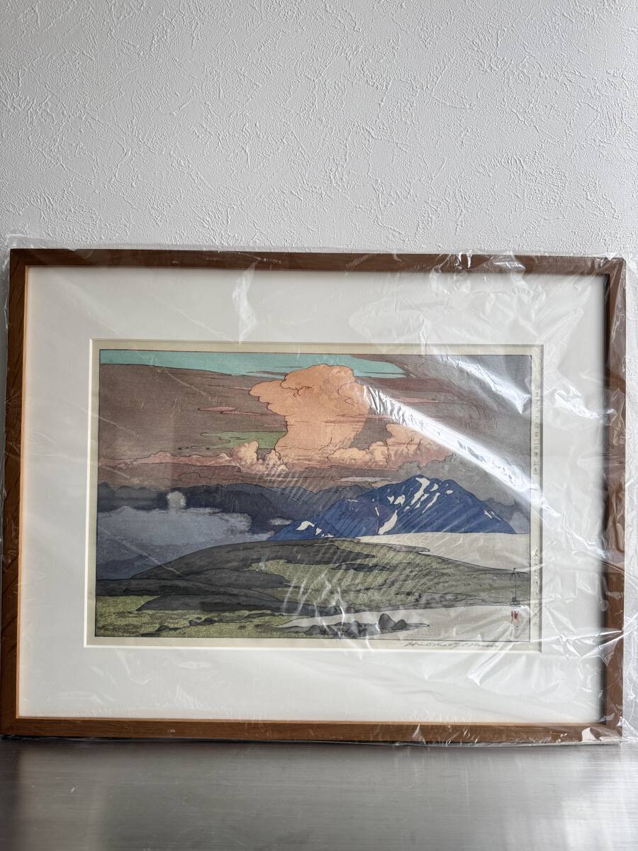額縁付き 土屋光逸【東海道沼津】 木版画 土屋光逸 [Tsuchiya Koitsu