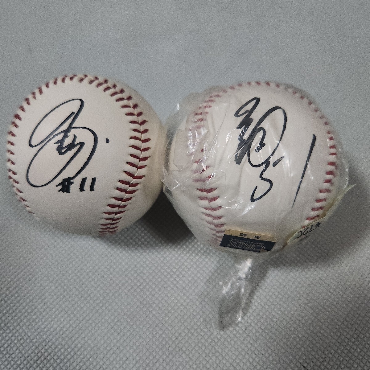 オリックスブルーウェーブ ネッピー直筆サイン球団ロゴ球 イチロー選手