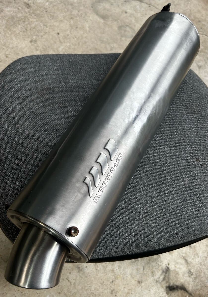 中古】SRX400 600 キック 加工済 スーパートラップ インターナル
