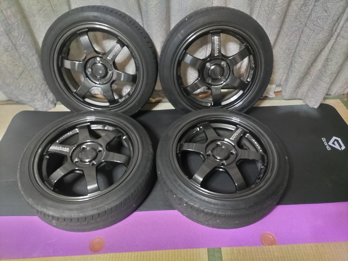 RAYS TE37 SONIC 15インチ6j+42 4穴PCD100 RE003 165/55 鍛造 レイズ 4