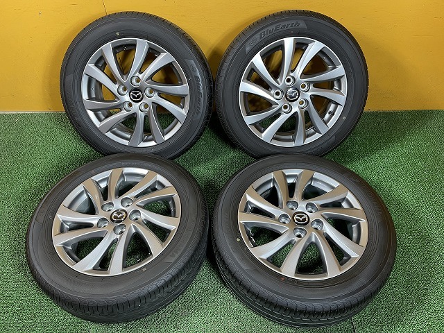 MAZDA3 純正ホイール 6.5-16+45 5/114.3 ヨコハマ ブルーアースGT 205