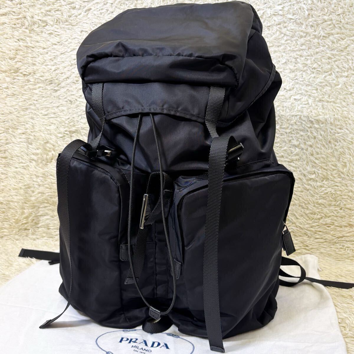 未使用級✨プラダ 2VZ136 リュック バッグパック ナイロン ブラック