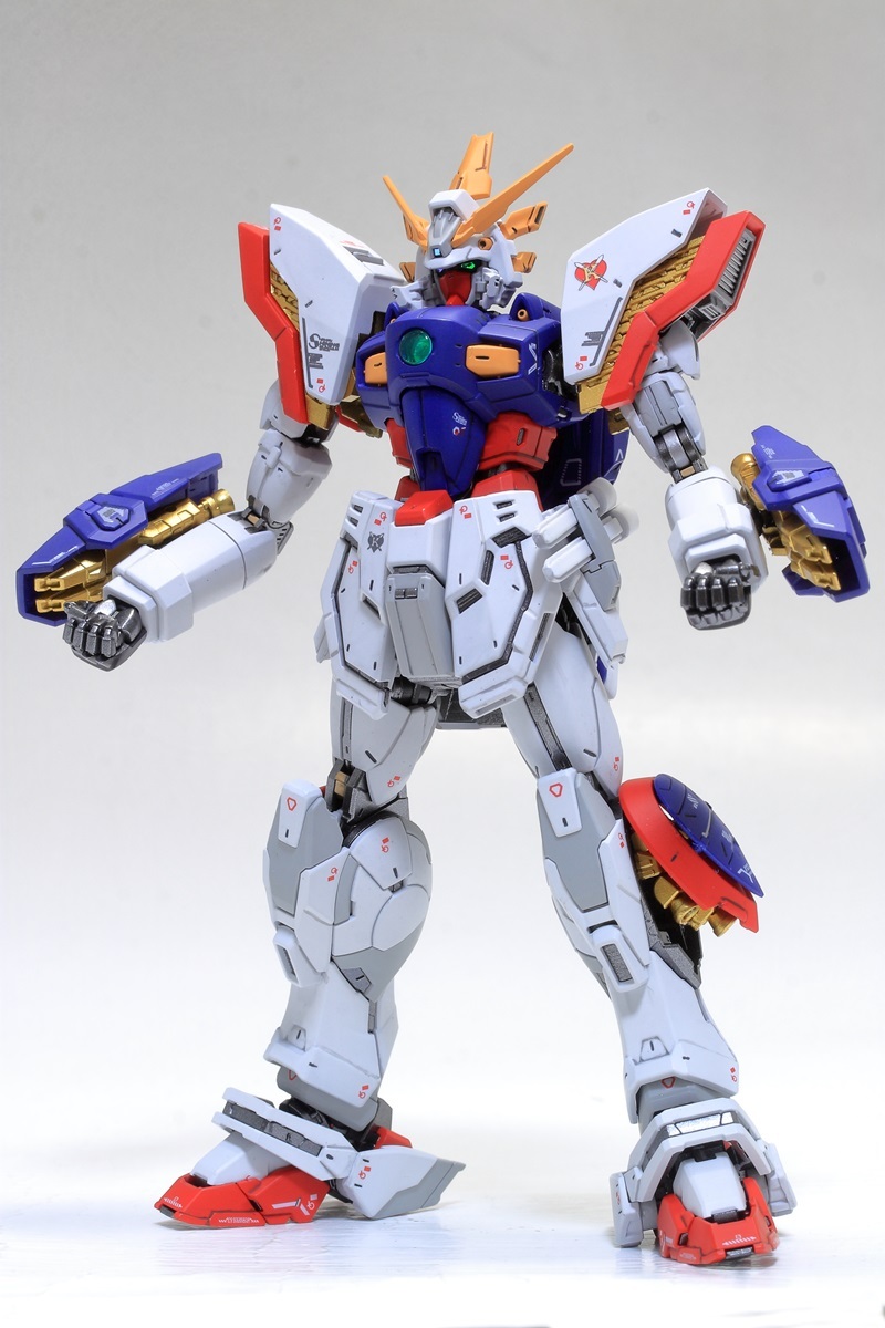 新品】MG シャイニングガンダム 改修 塗装済み 完成品 の落札情報
