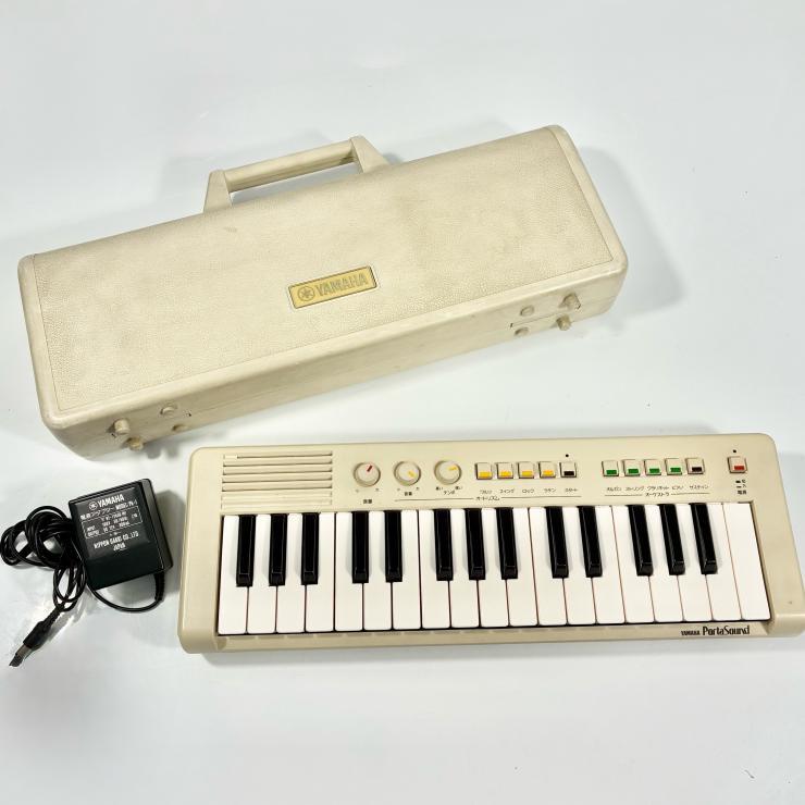 ヤマハ ポータサウンド Yamaha PortaSound PC-100 と プレイカード15枚