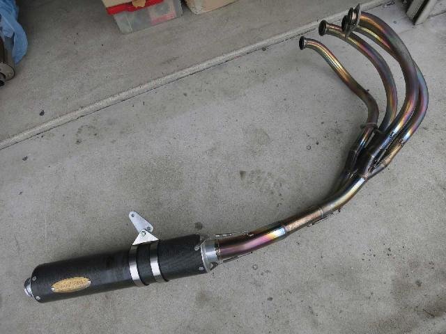 中古】XJR1200 ベビーフェイス フルエキ マフラー カーボン