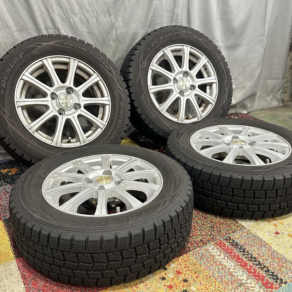 DUNLOP RX-3 スプリントハート 6J+40 14インチ PCD100 4H 155/55/14