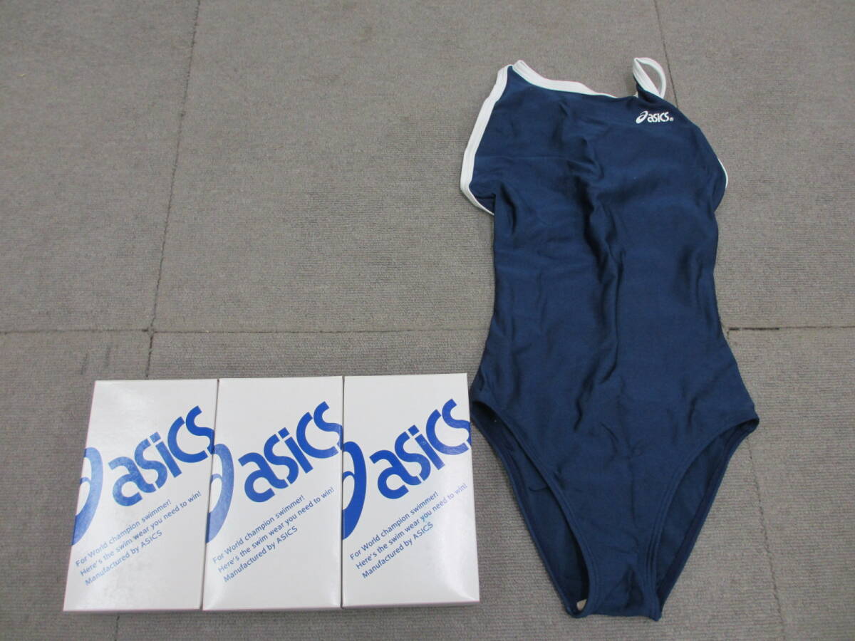 新品】asics ALV700 サイズM 50ネイビー 競泳水着 スクール水着にもの