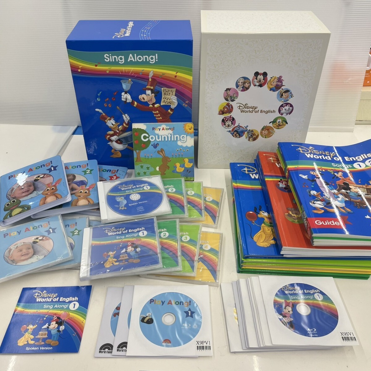DVD14枚セット［Disney's WORLD OF ENGLISH／Sing Along！1～4 Basic