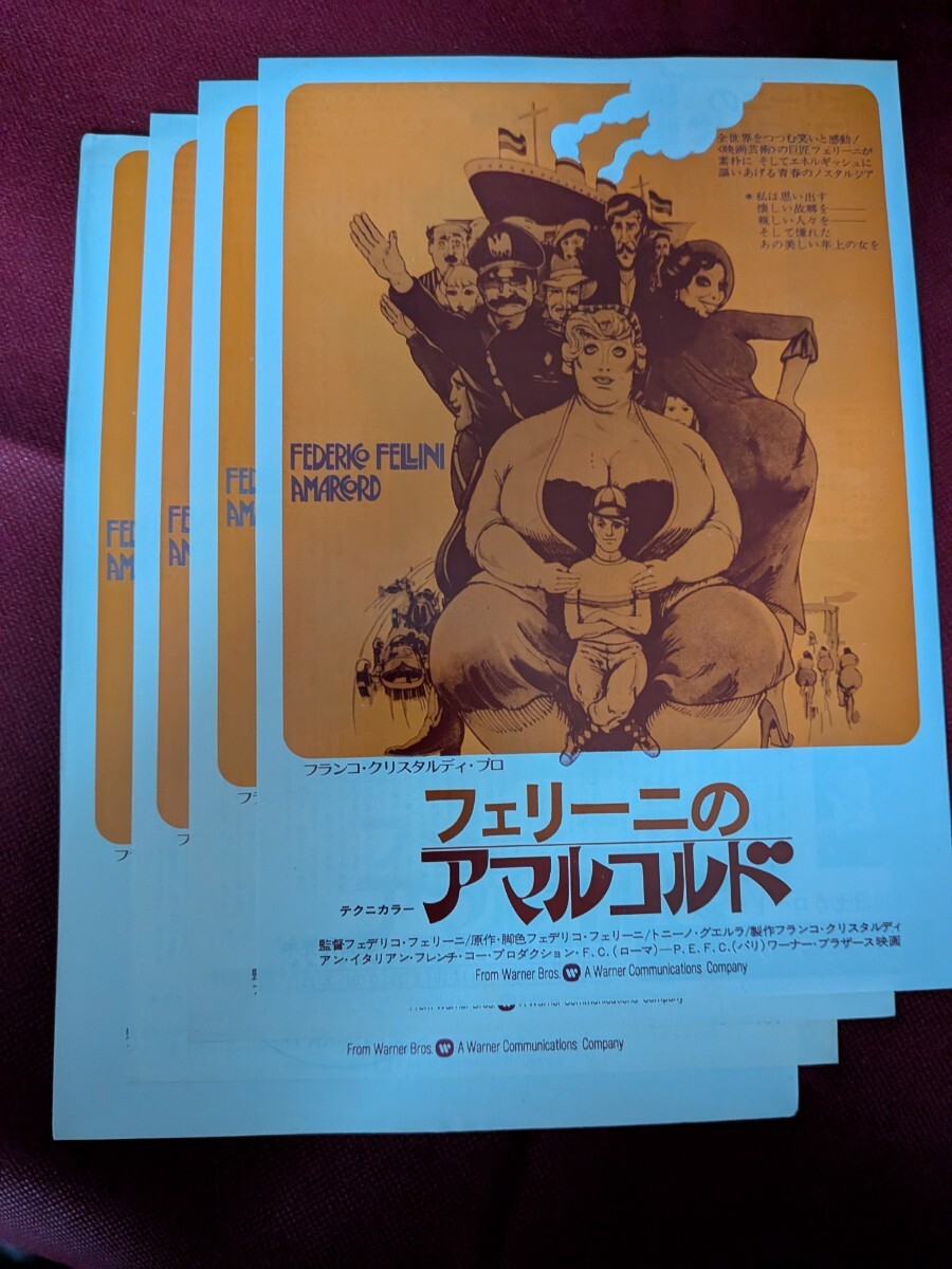 中古】C02/B2判 映画ポスター 「フェリーニのアマルコルド