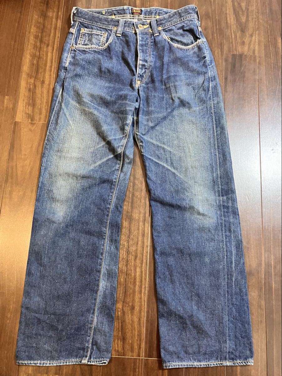 30s 復刻 LEE リー センター赤タグ 1101 101B ヘアオンハイド シンチ