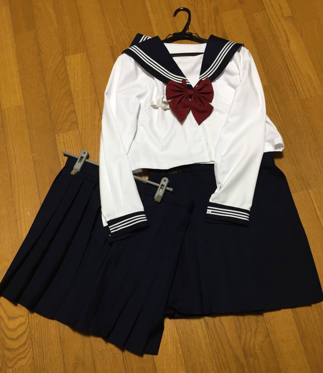 新品】コスプレ衣装 愛知淑徳高校 セーラー 制服 冬服上下の落札情報