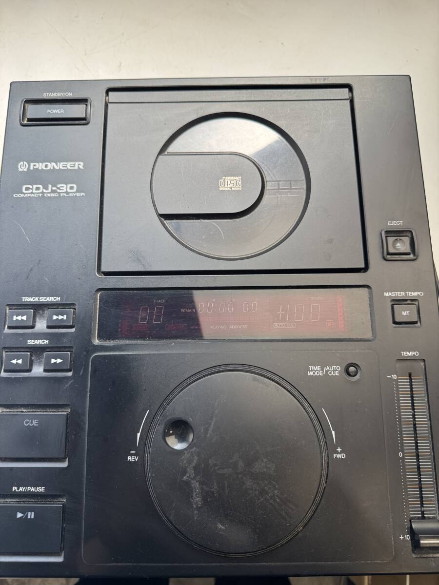 やや傷や汚れあり】PIONEER CDJ-30 DJ用CDプレーヤー ペア パイオニア