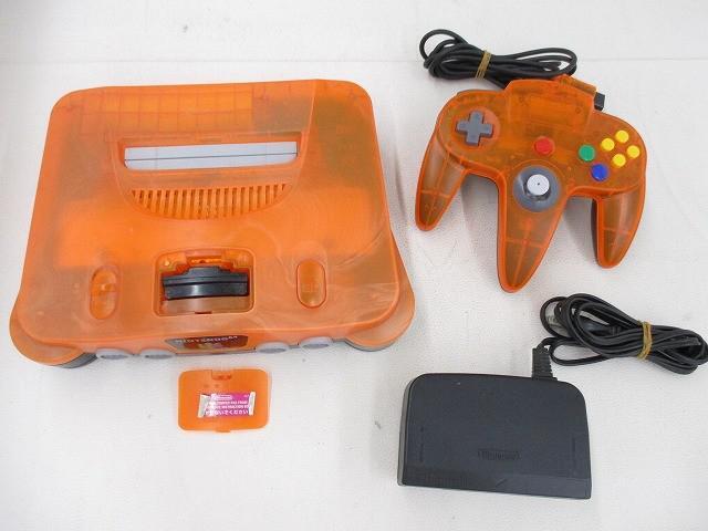 美品 NINTENDO64 クリアオレンジ ブラック ダイエーホークス限定カラー