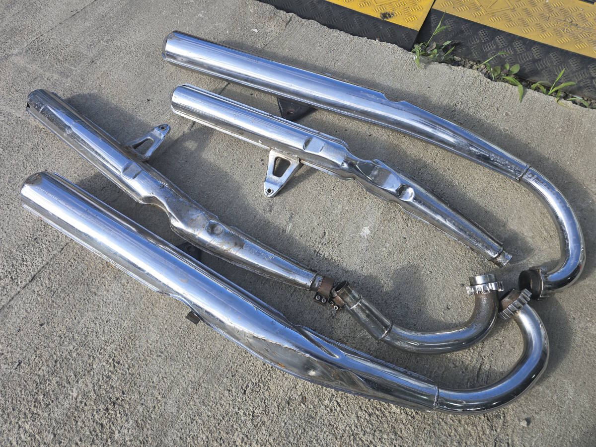 GT380 3本チャンバー 検 当時物 バクチク 爆竹 BEET スガヤ ムラカミ