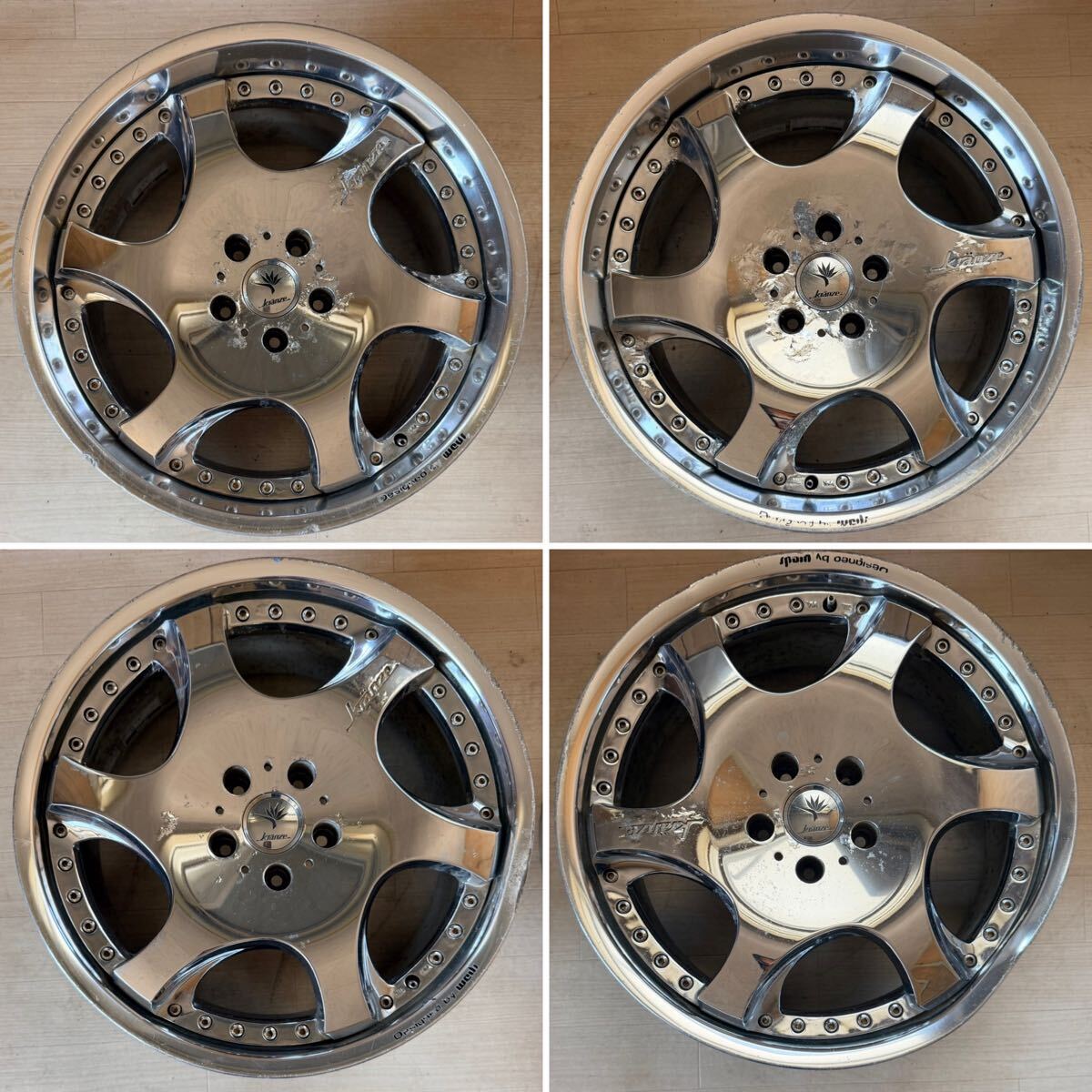 希少 OFサイズ 深リム WEDS バズレイア 22×11J ET-5 5h150 ランクル