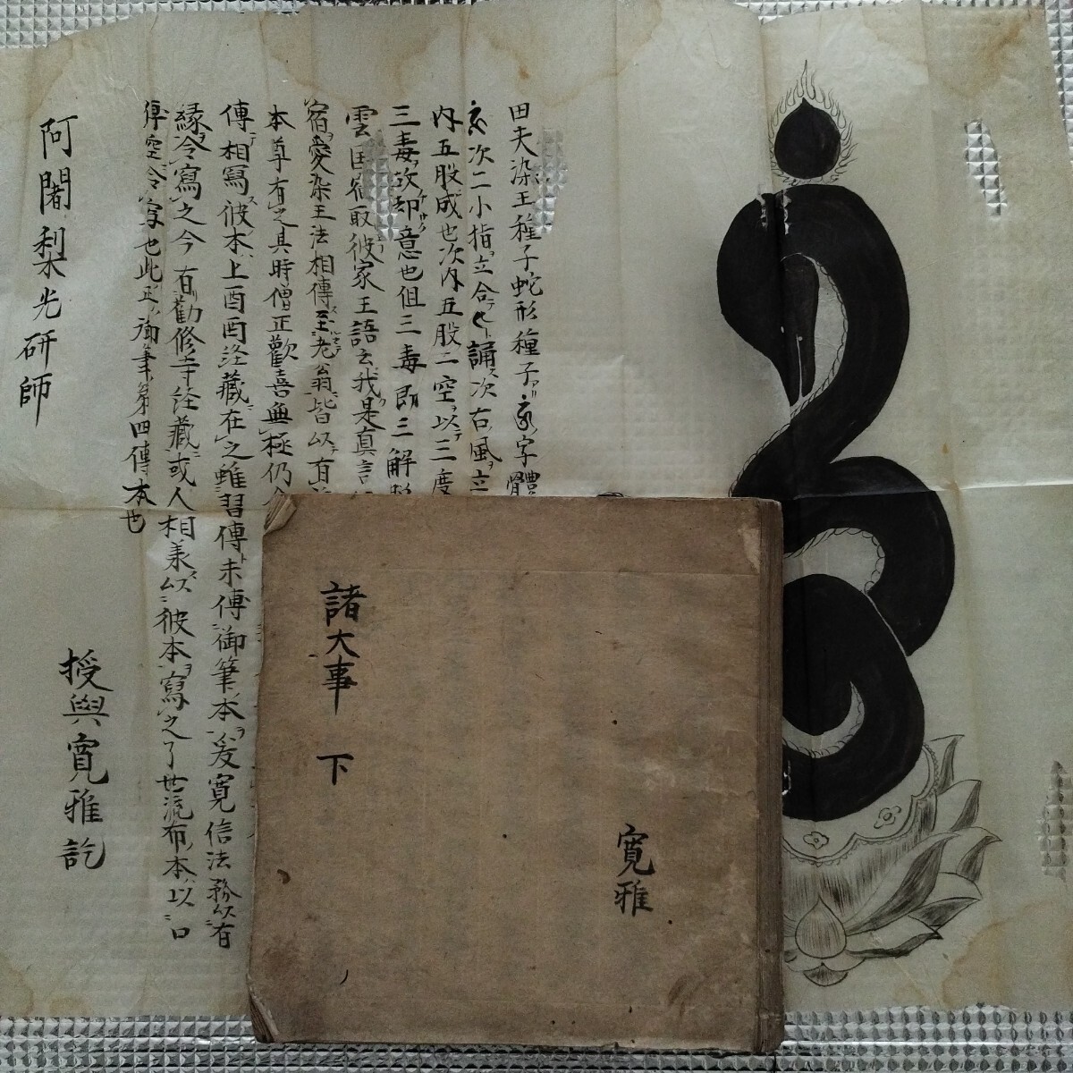 中古】『中院四度加行次第』 理趣法/手引 6帖 岩原諦信 平成10 検真言