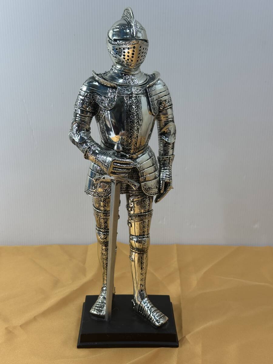 《心》 西洋甲冑 プレートアーマー 鎧騎士 ナイト 槍付き 等身大 180cm