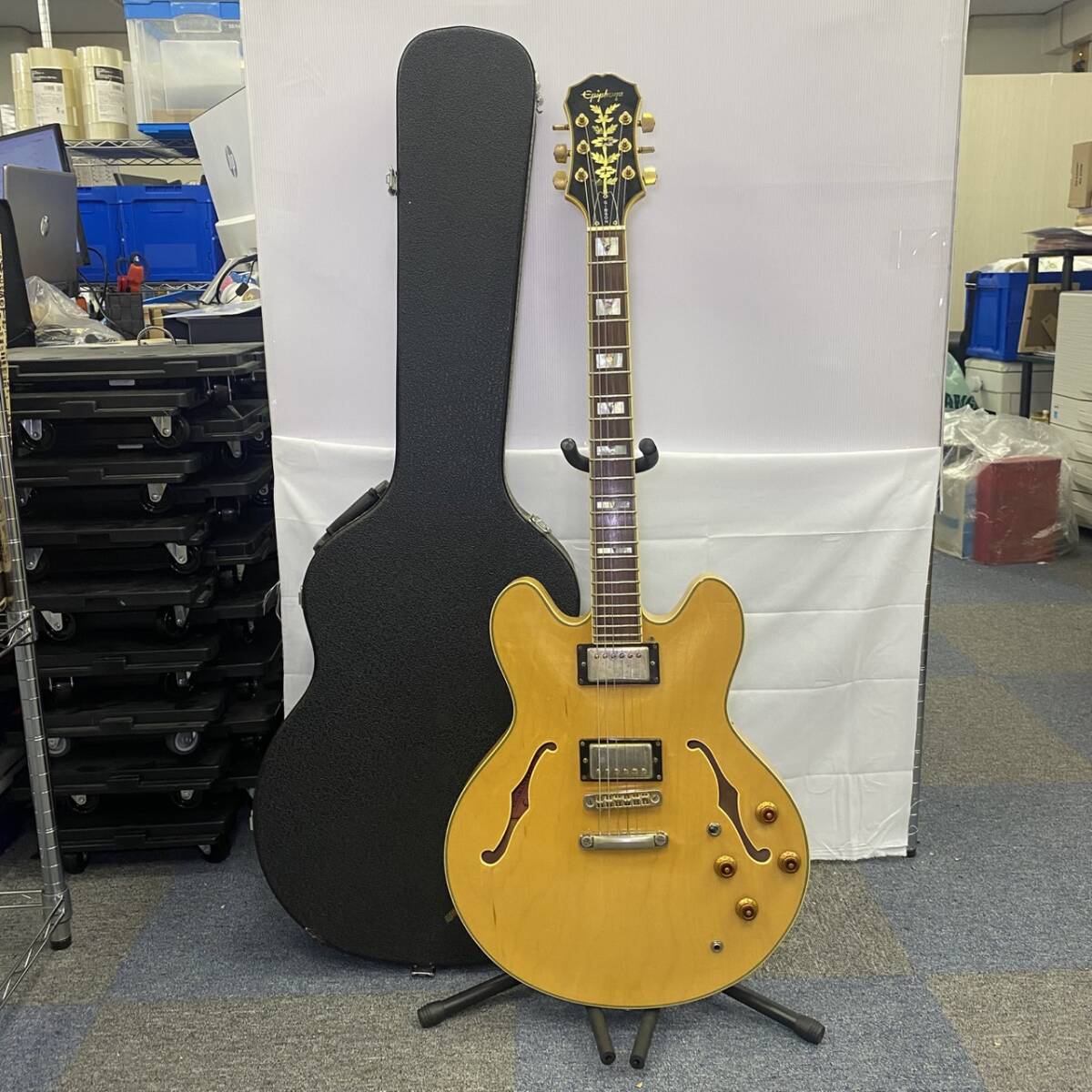 レア】epiphone sheraton ナチュラル オレンジラベル 5桁シリアル1991