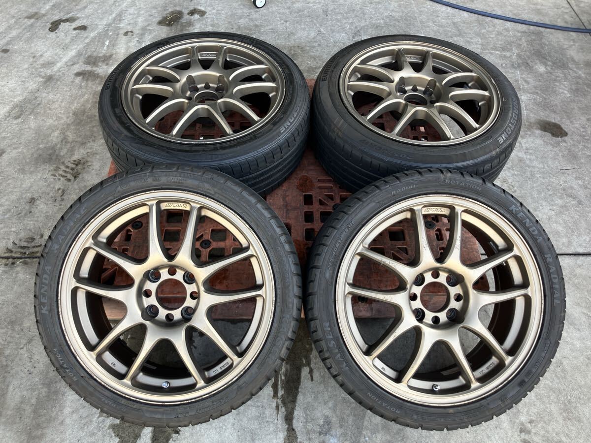 WORK ワークエモーション CR kai 17インチ114.3 4穴 7J +32 2本、8J +