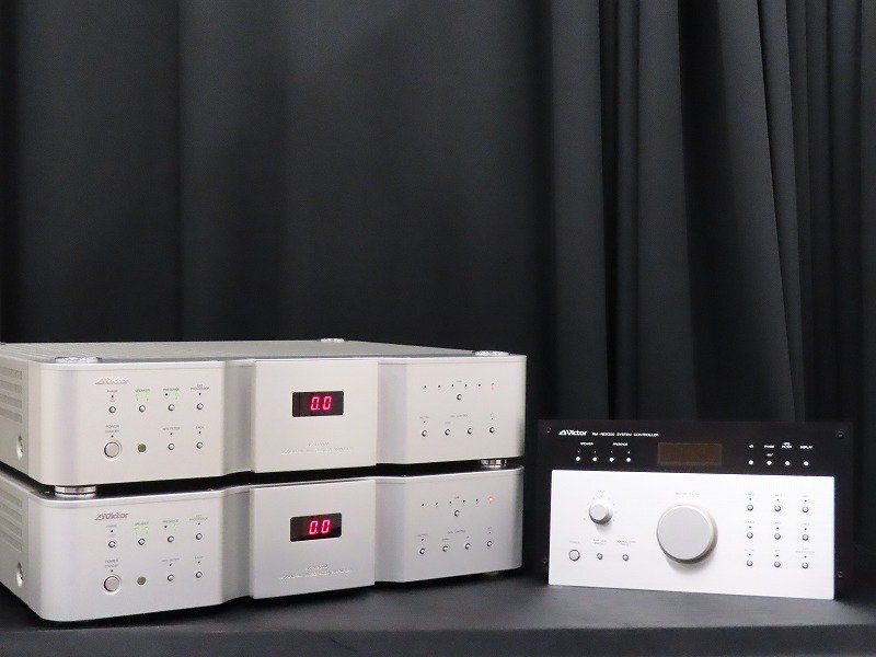 N3☆Victor ビクター 2MD/CD/TAPEコンポ UX-W500-S(CA-UXW500-S) 純正