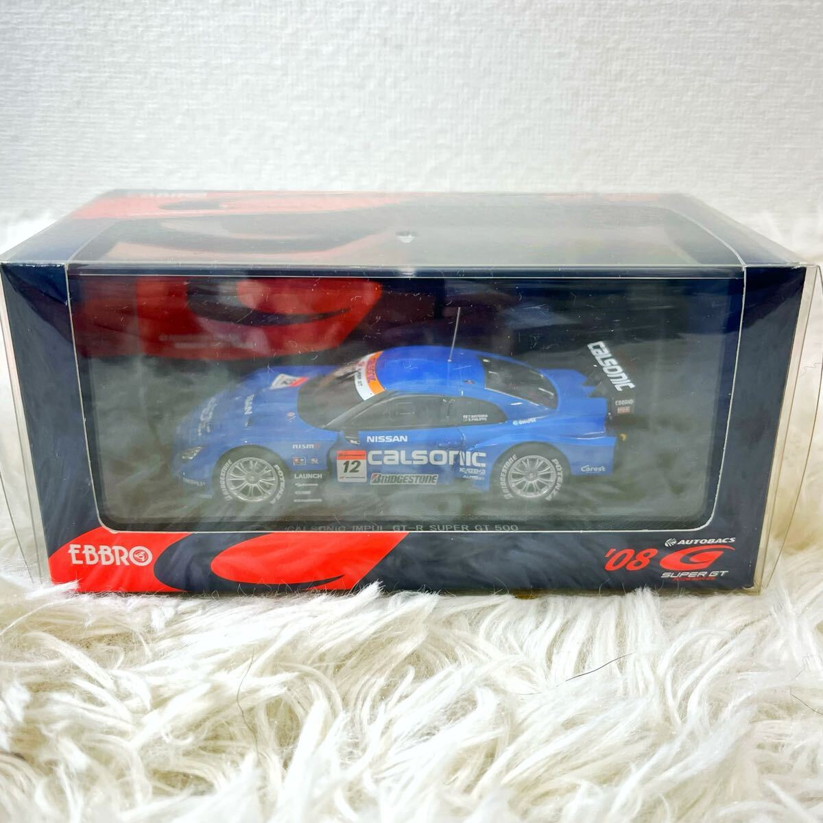 IG 1724 1/18 CALSONIC Skyline (#12) 1989 JTC With Mr. Hoshino