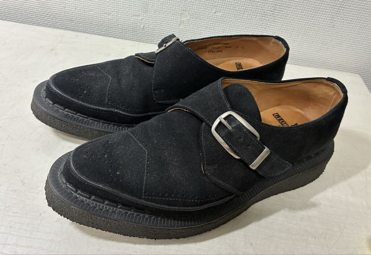 美品 正規品 ジョージコックス 13286 エアソール UK6 黒 ジョージ 