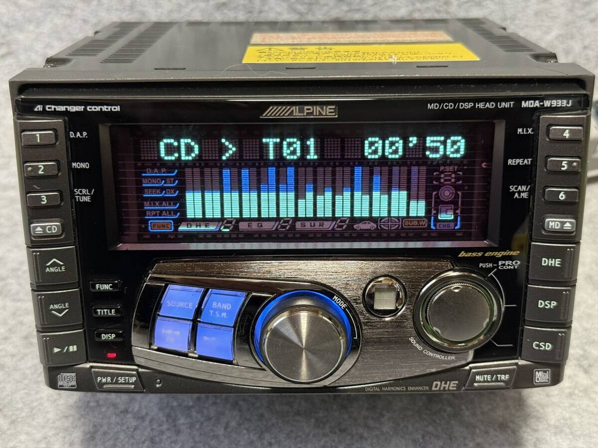 D【】ALPINE アルパイン 1DIN DVDヘッドユニット DVA-7899J + 1DIN MD