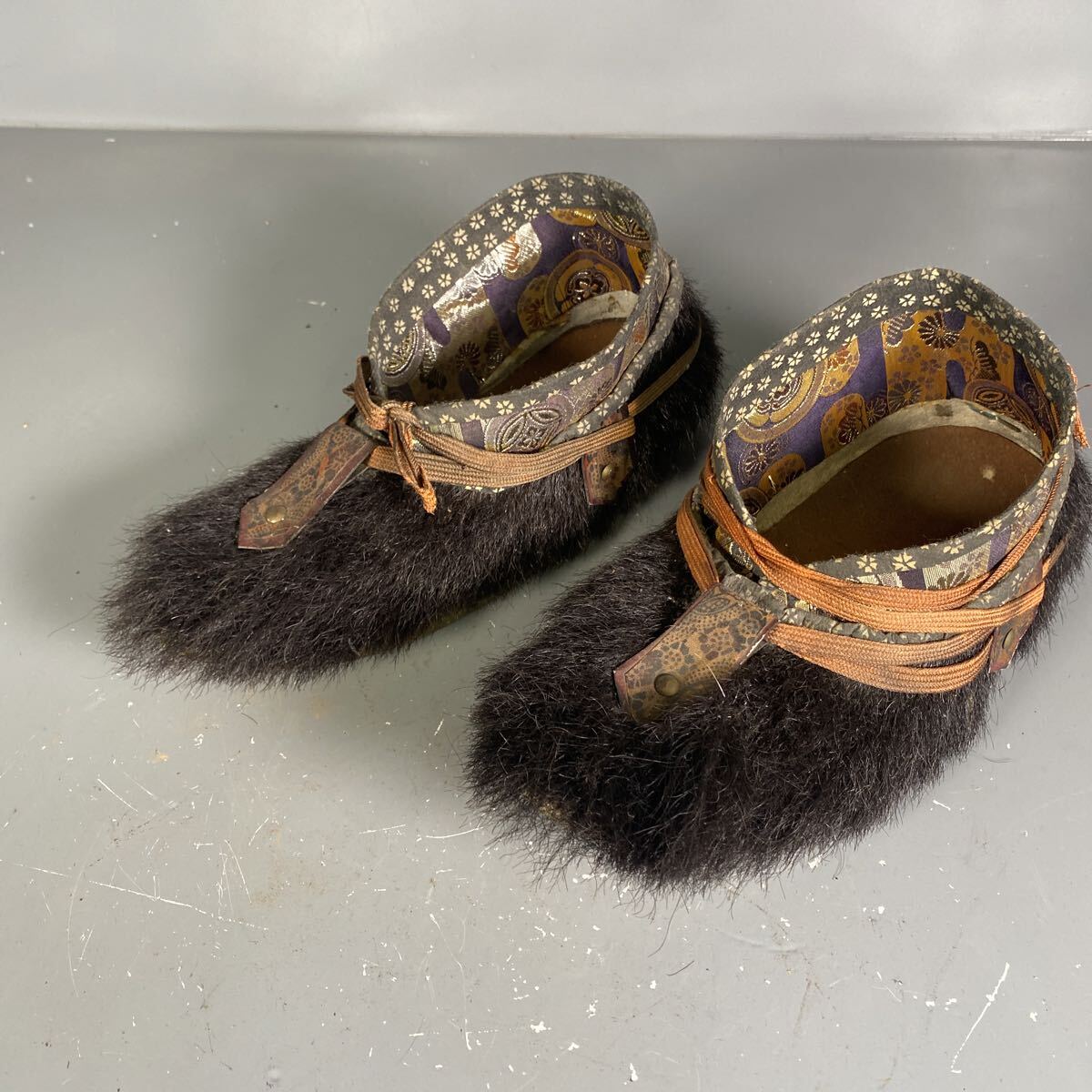 美術品】【侍】江戸時代 変り兜 甲冑 烏帽子形兜 紺糸威 鎧兜一式 等身