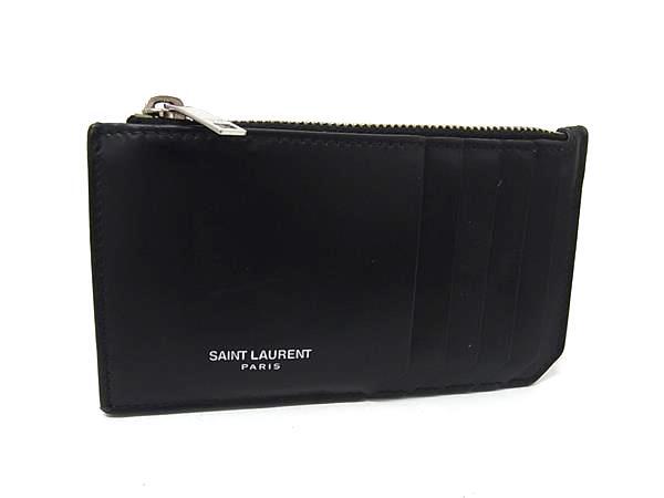 中古◇SAINT LAURENT PARIS サンローランパリ ラウンドジップ クロコ型