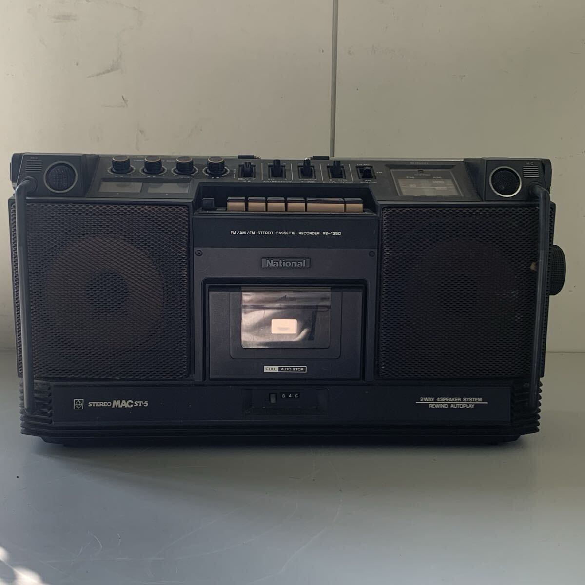 National Disco Stereo MAC FM AM ステレオ ラジカセ RX-5500 の落札