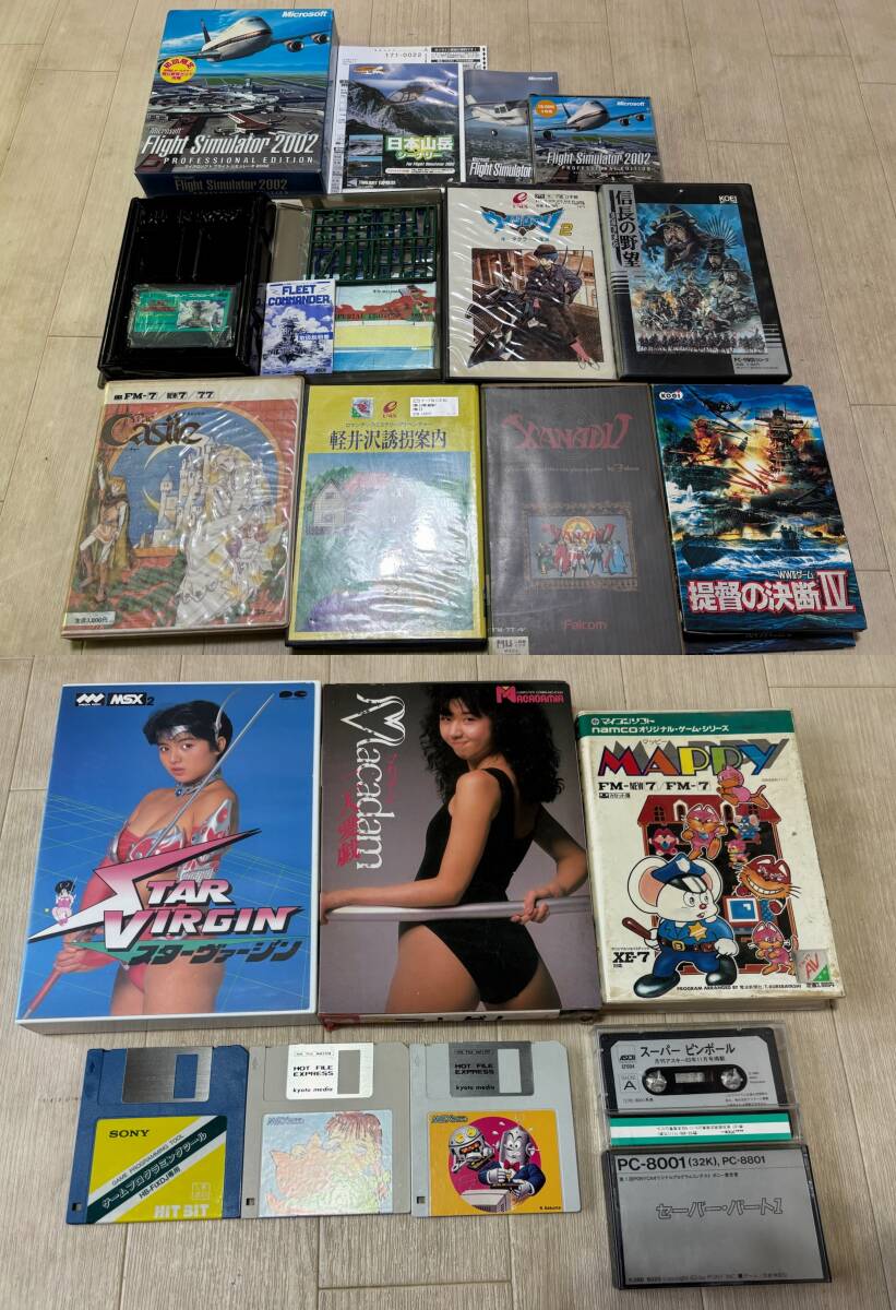 SHARP X1 シャープ X1 ゲームソフト カセットテープ版 7本 動作